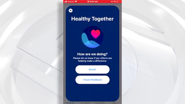 The Utah “Healthy Together” app. (Photo: KSL TV)