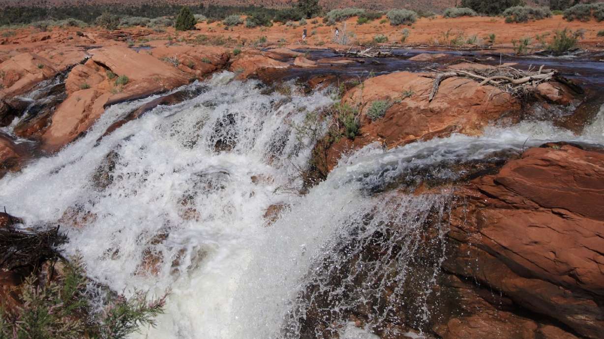 Visitors were overcrowding Gunlock State Park’s waterfalls, so officials shut the water off