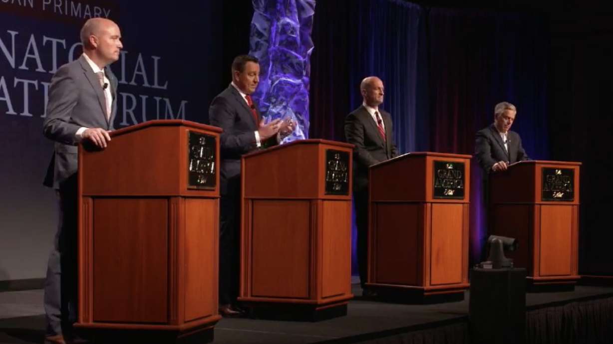 GOP gubernatorial candidates spar — in person this time — over state's pandemic response, recovery