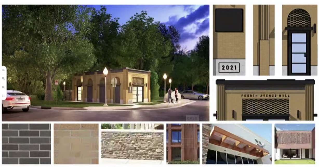 This image shows an artist rendering of the 4th Avenue Well pump house design along with some of the elements in nearby buildings. (Photo: Salt Lake City, YouTube)