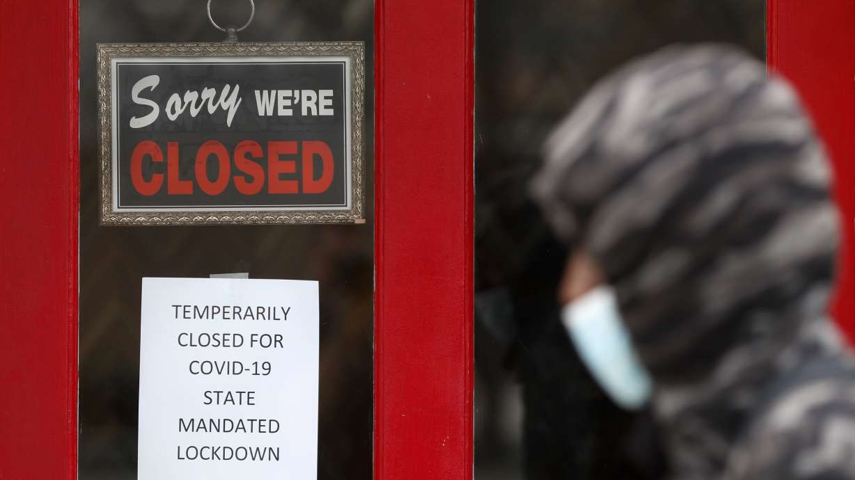 US unemployment surges to a Depression-era level of 14.7%