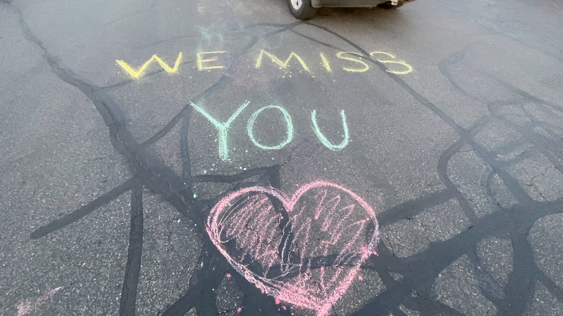 Murray High teachers and faculty share a message with students during the "Be the Light" celebration, Friday, May 7, 2020. (Courtesy: Murray School District)