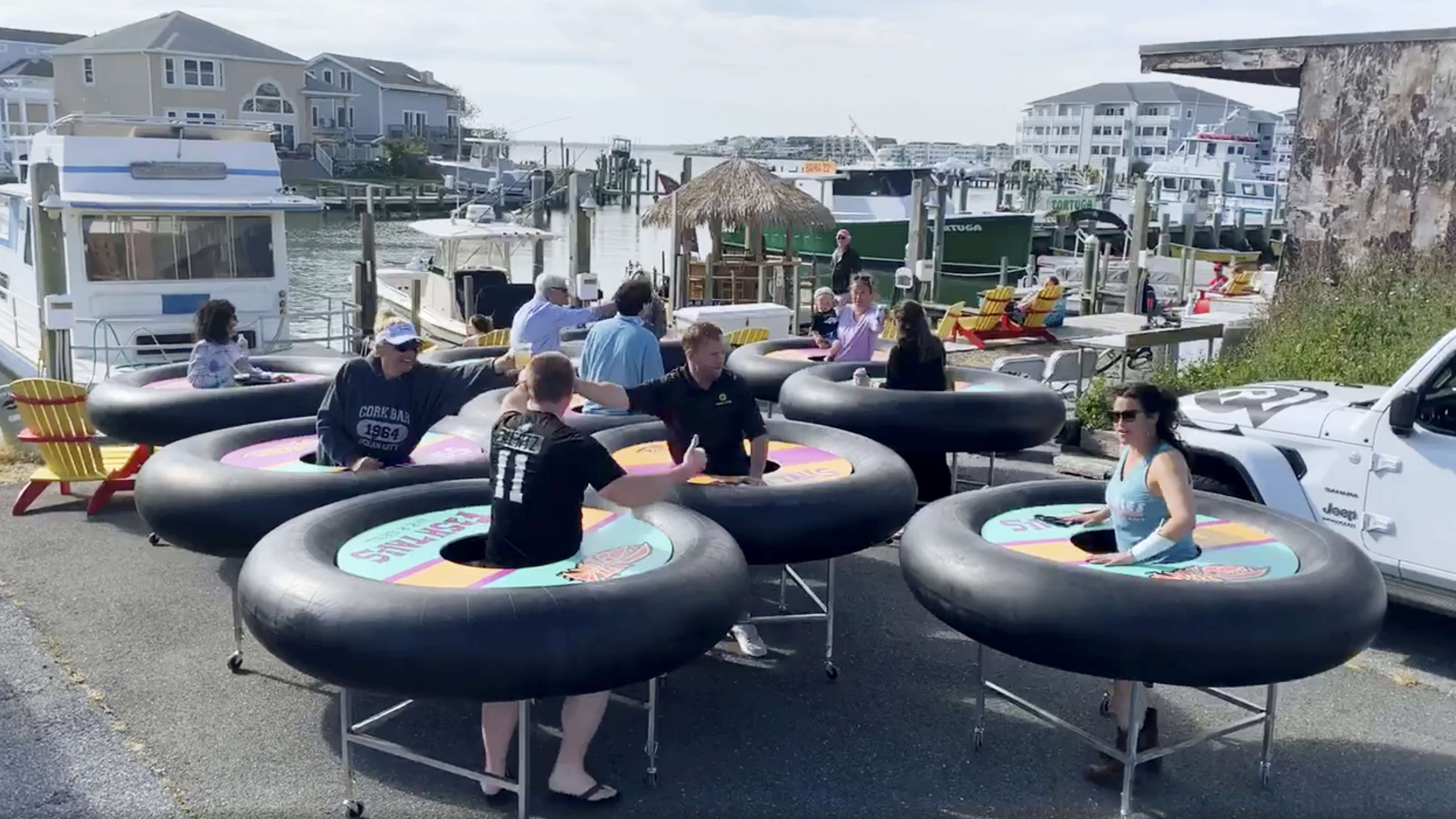 Bouncing back: Restaurant debuts 'bumper tables' amid virus