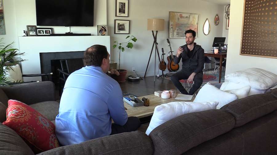 Broadband user Dominic Fratto explains to KSL’s Matt Gephardt his frustration over a continually slow internet connection Wednesday, May 20, 2020. (Photo: KSL TV)