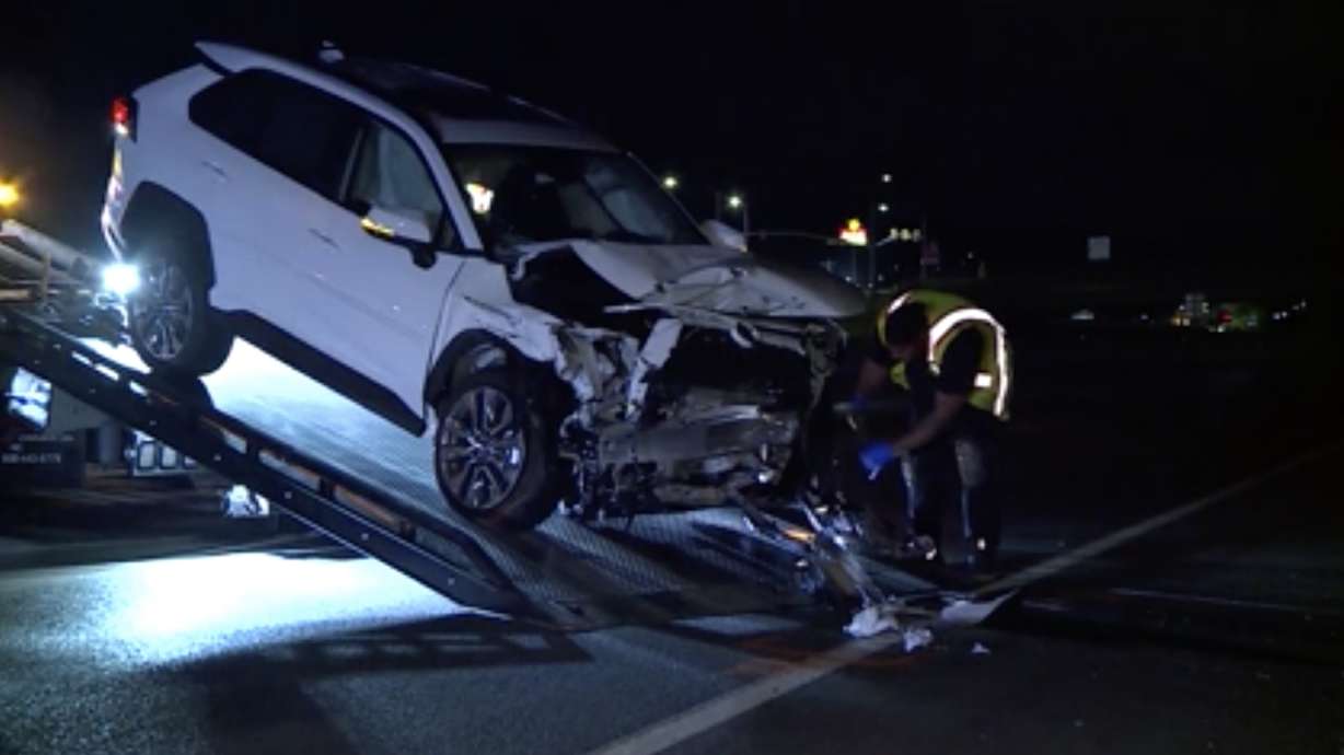 Man suffers serious injuries after being hit while changing tire on I-15 in Centerville