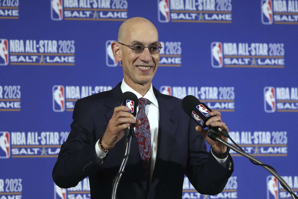 In this Oct. 23, 2019, file photo, NBA Commissioner Adam Silver speaks during a news conference at Vivint Smart Home Arena in Salt Lake City. Something is finally clear in the uncertain NBA. Players believe they’re going to play games again this season. (Photo: Rick Bowmer, AP Photo, File)