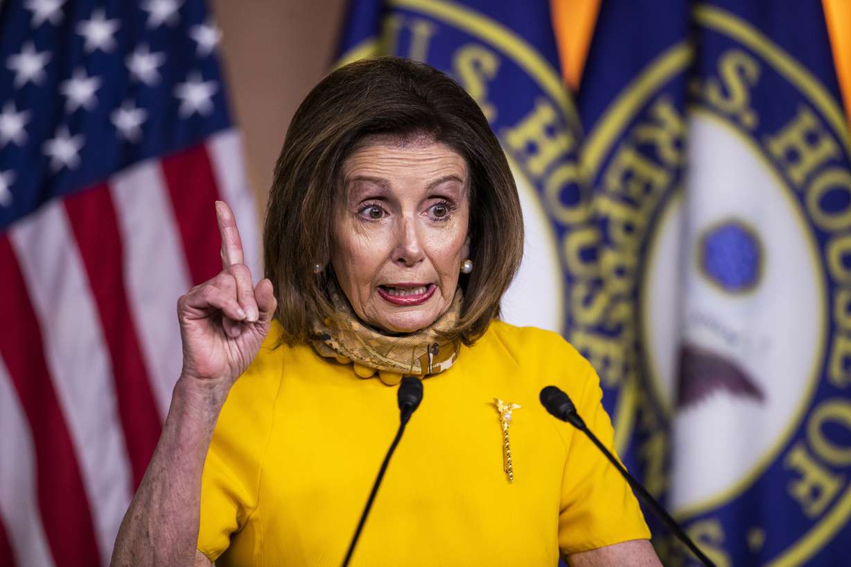 In this May 20, 2020, file photo, House Speaker Nancy Pelosi of Calif., speaks during a news conference on Capitol Hill in Washington. Congress is at a crossroads in the Covid-19 crisis. (Photo: Manuel Balce Ceneta, AP Photo)