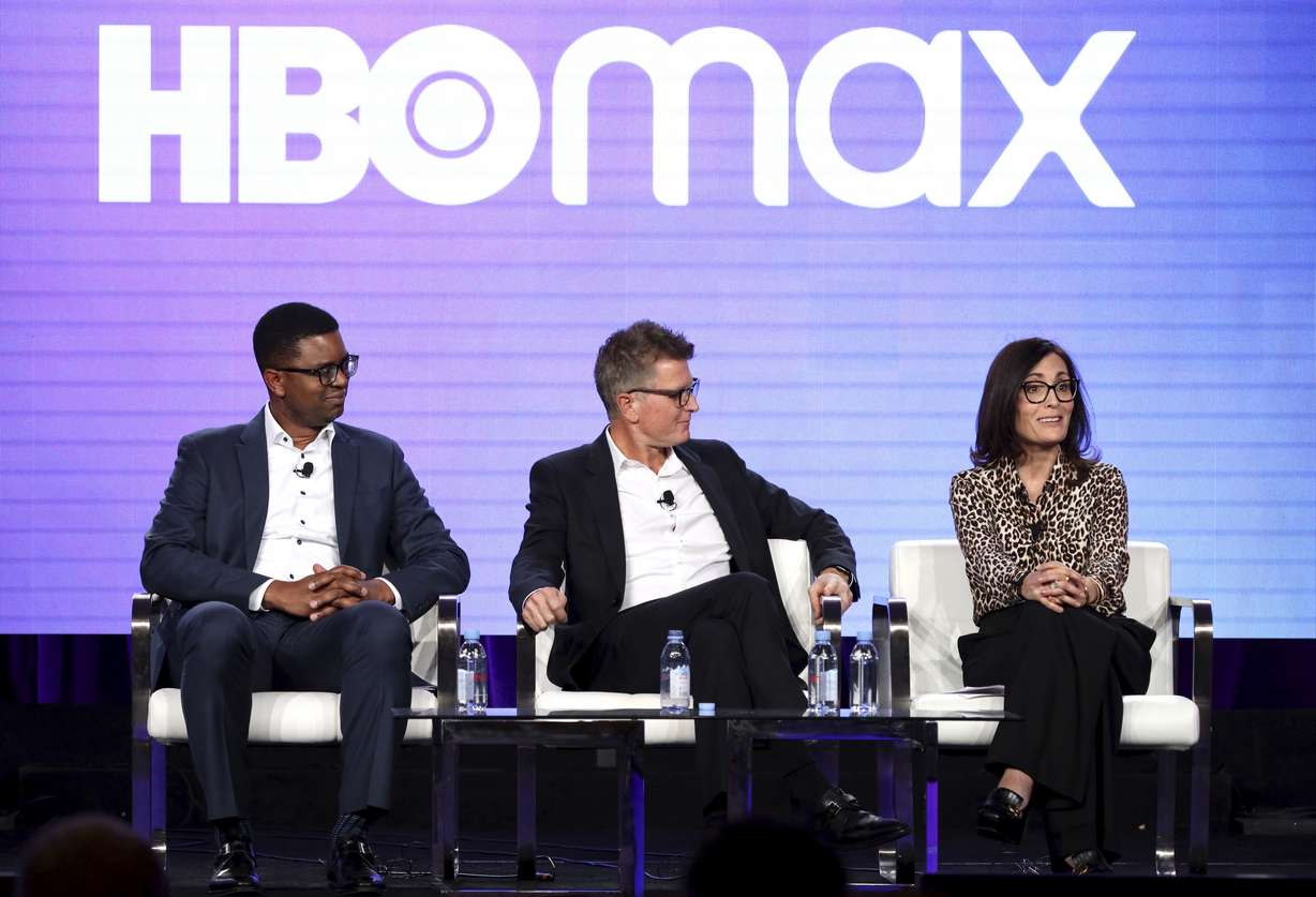 FILE - In this Jan. 15, 2020, file photo, EVP of Content Acquisitions for TNT, TBS, truTV, HBO & HBO MAX Michael Quigley, from left, Chief Content Officer, HBO MAX and President, TNT,TBS, & truTV Kevin Reilly and Head of Original Content , HBO MAX Sarah Aubrey appear at the HBO Max Executive Sessions panel during the HBO TCA 2020 Winter Press Tour at the Langham Huntington in Pasadena, Calif. (Photo: Willy Sanjuan/Invision, AP, File)
