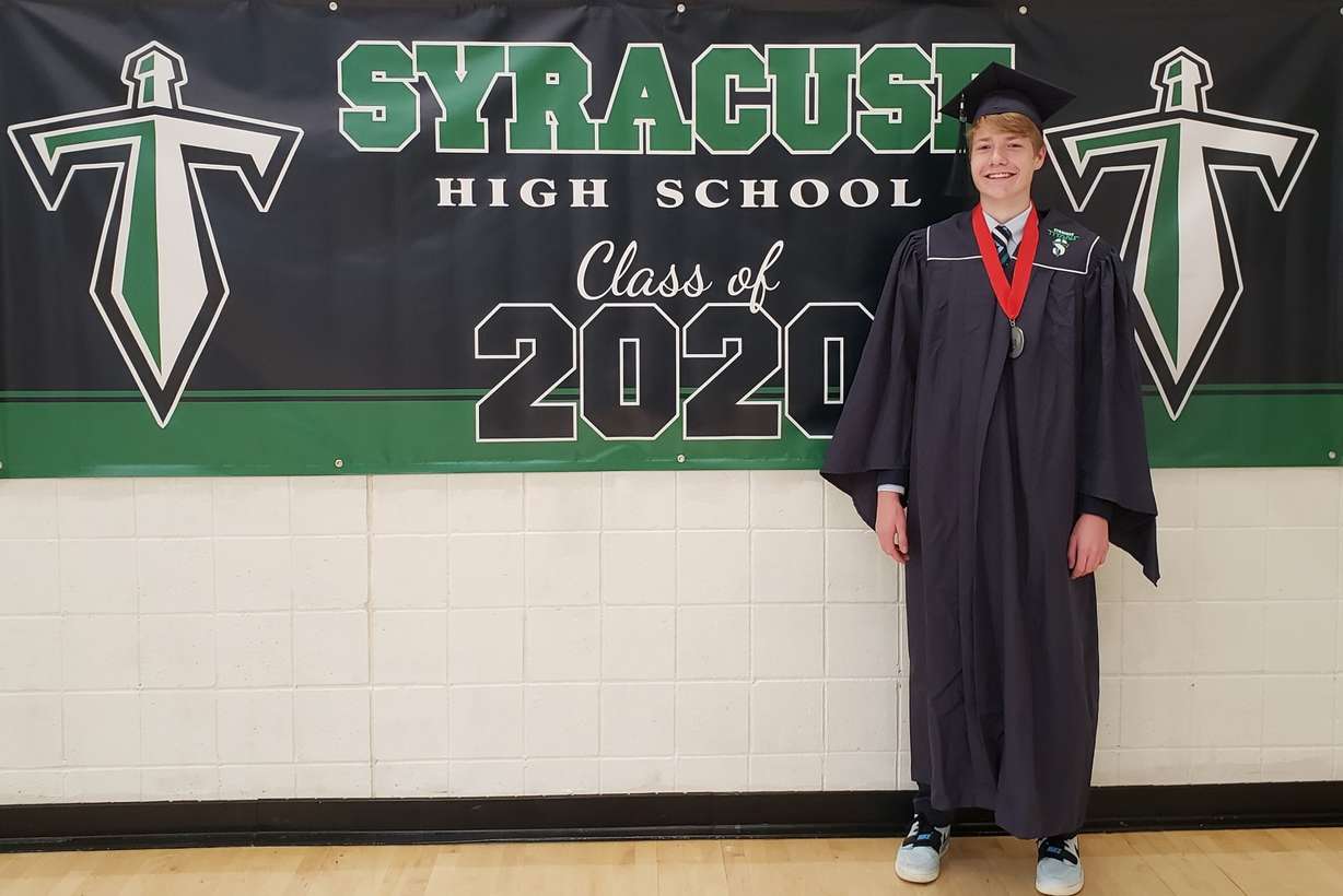 Gabe Edwards graduated from Syracuse High School with the Class of 2020, the same year his twin brother Hyrum graduated from Clearfield. Gabe plans to attend Utah State, enlist the Navy, or serve a two-year church mission after graduation. (Photo: Becky Edwards)