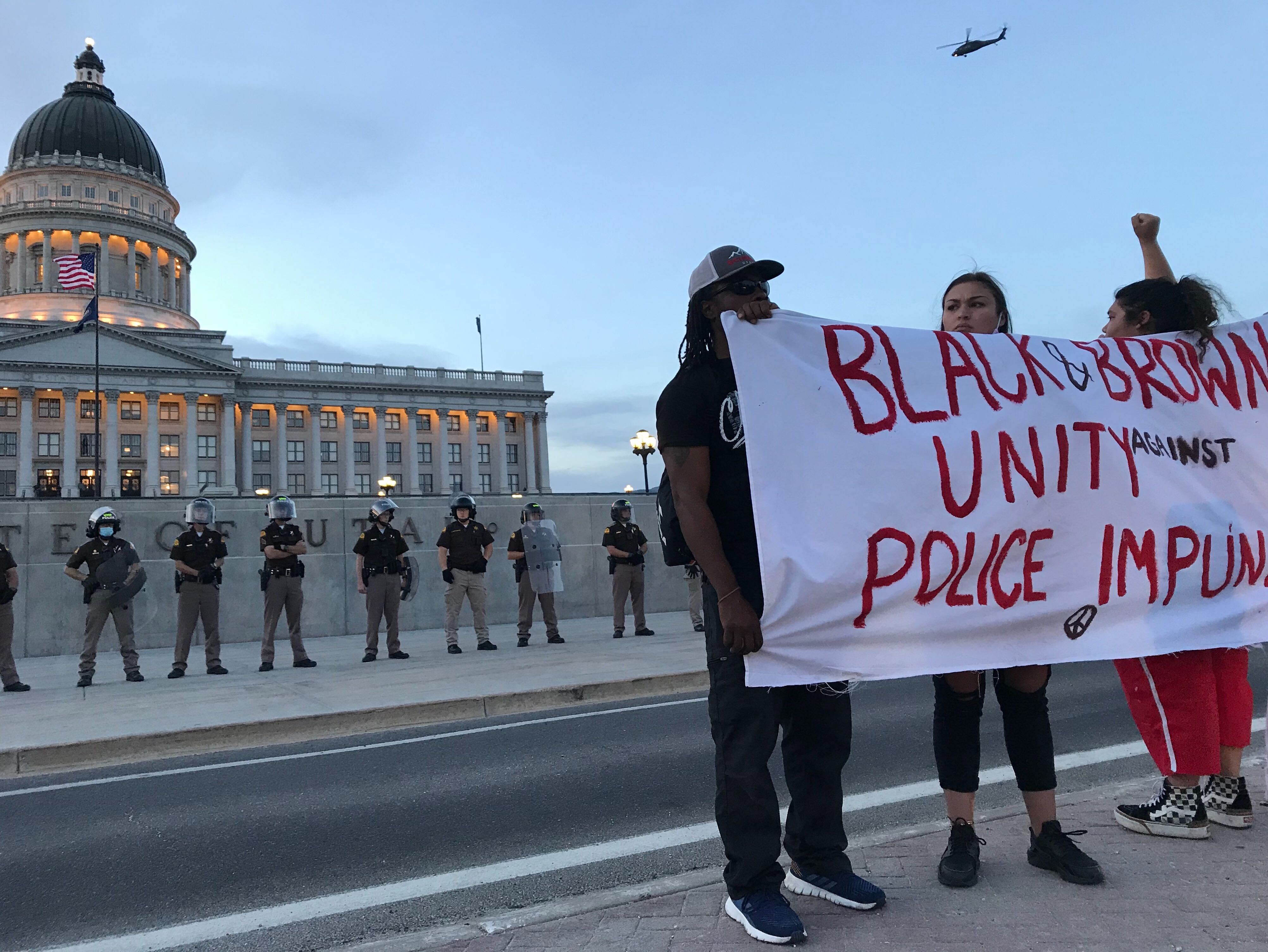 Live updates: Protesters begin to disperse around Salt Lake City after curfew takes effect
