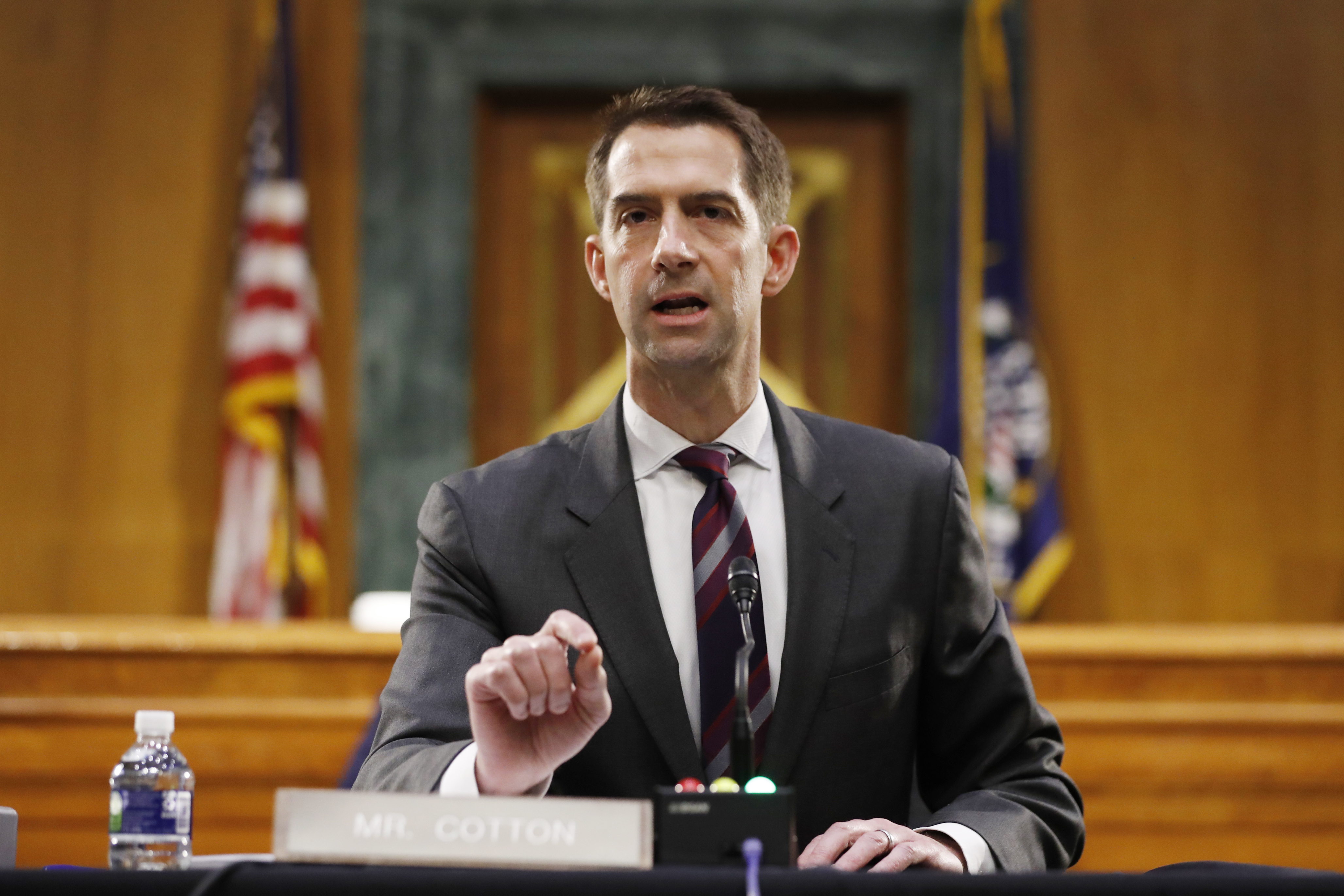 Lauding 'force' to restore order, Sen. Cotton raises profile