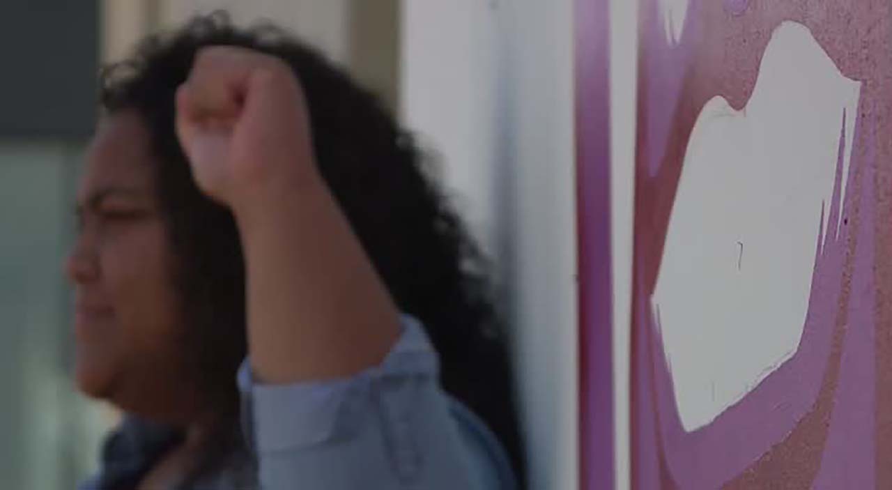 A larger-than-life image of George Floyd is on the side of a building near 800 South and 300 West in Salt Lake City Thursday, June 4, 2020. (Photo: Meghan Thackrey, KSL TV)