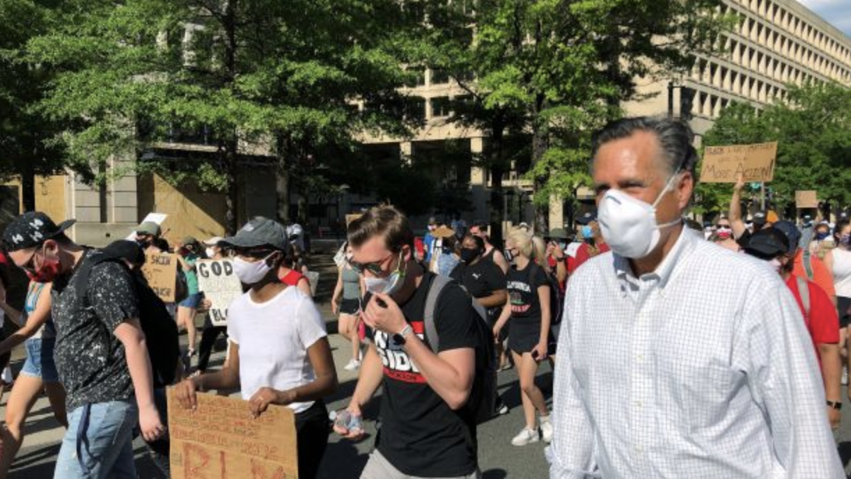 What prompted Mitt Romney to join Black Lives Matter march, work on police reform bill