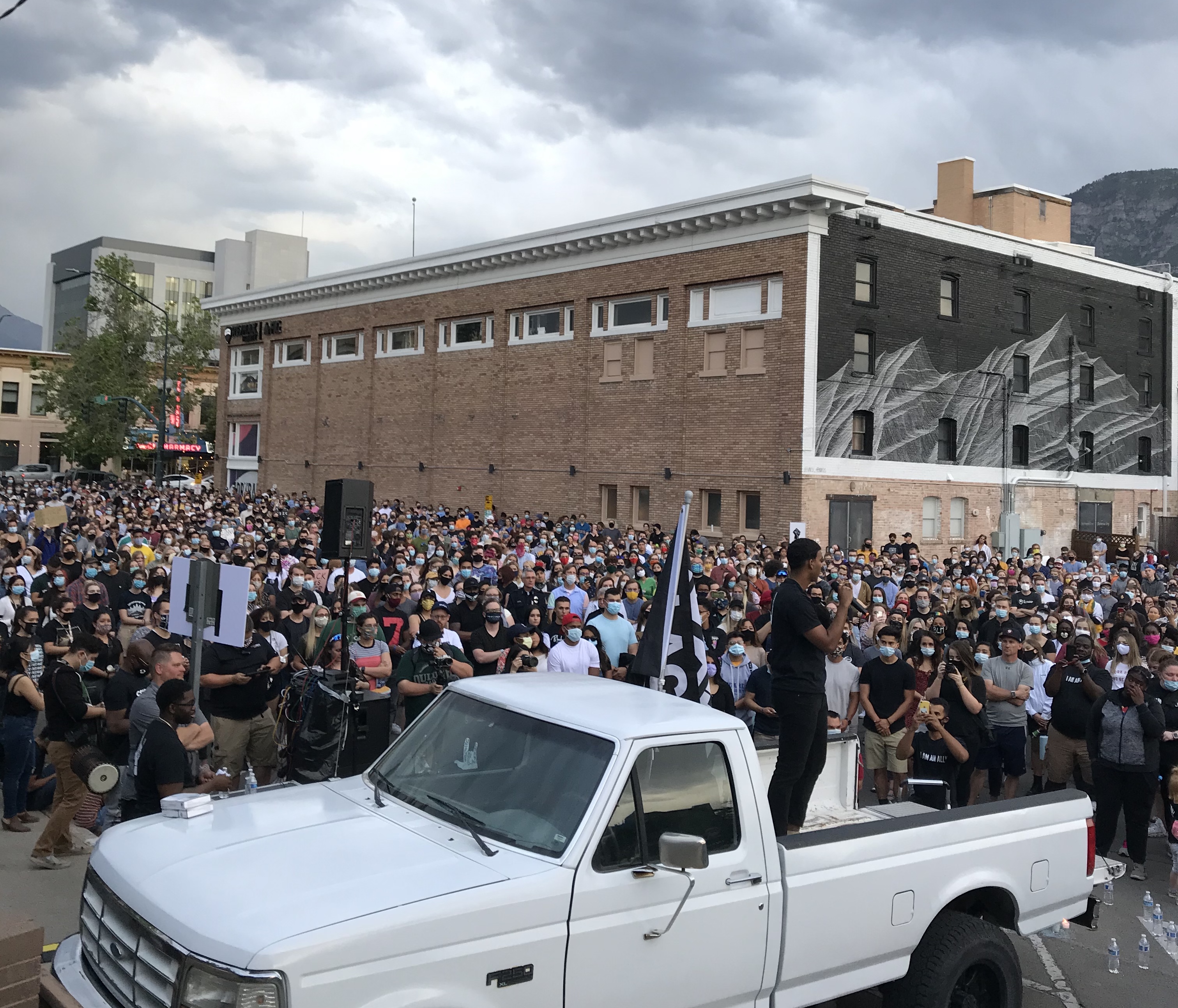 Utah Valley University student group calls vigil in Provo example of 'performative allyship'