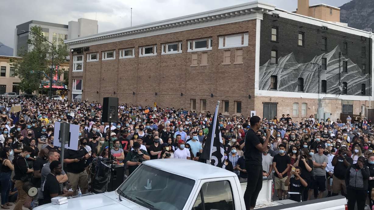 Utah Valley University student group calls vigil in Provo example of 'performative allyship'