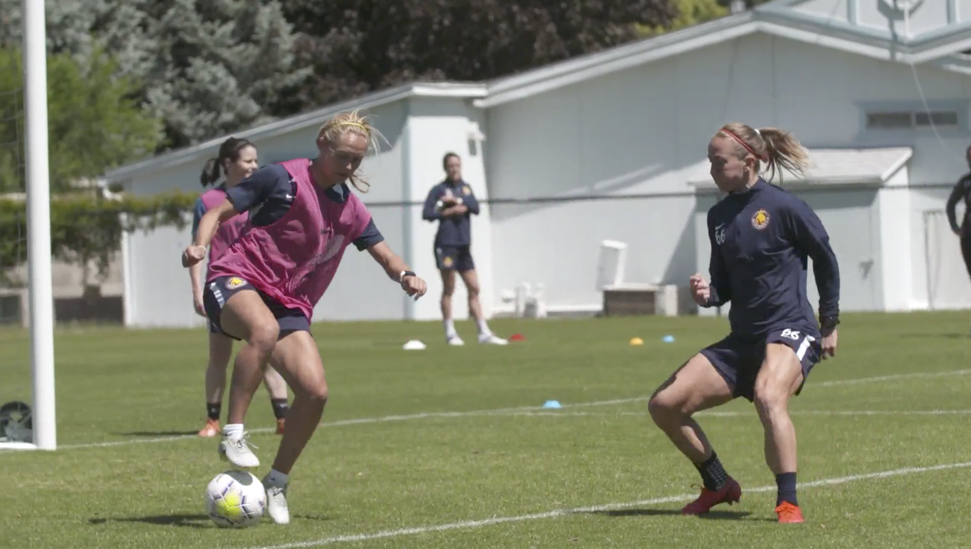 Brittany Ratcliffe returns to training with Utah Royals FC, Tuesday, June 9, 2020 at America First Field in Sandy. (Courtesy photo: Utah Royals FC)
