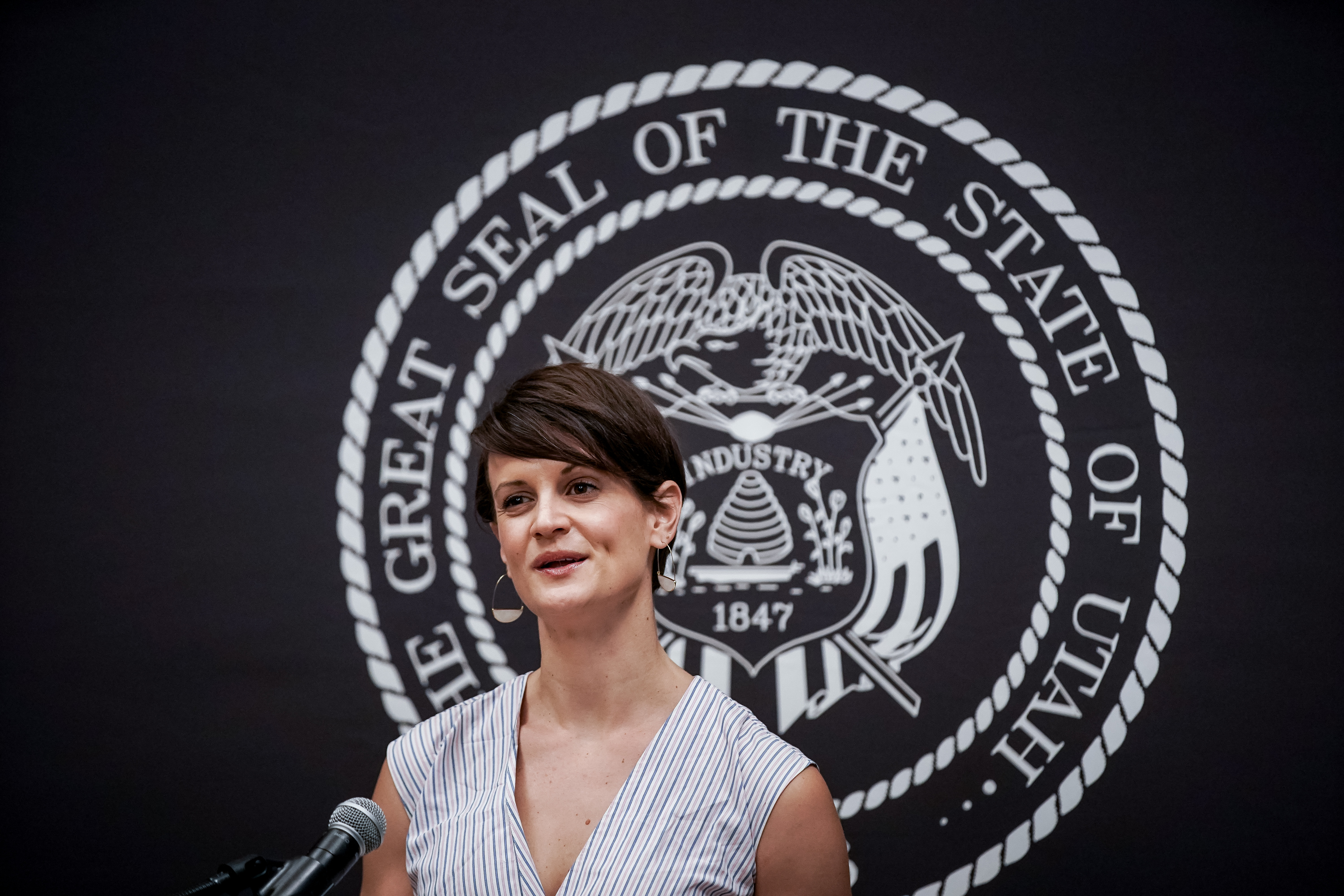 State epidemiologist Dr. Angela Dunn speaks at a press conference at the Capitol in Salt Lake City on Thursday, June 11, 2020. (Photo: Spenser Heaps, KSL)