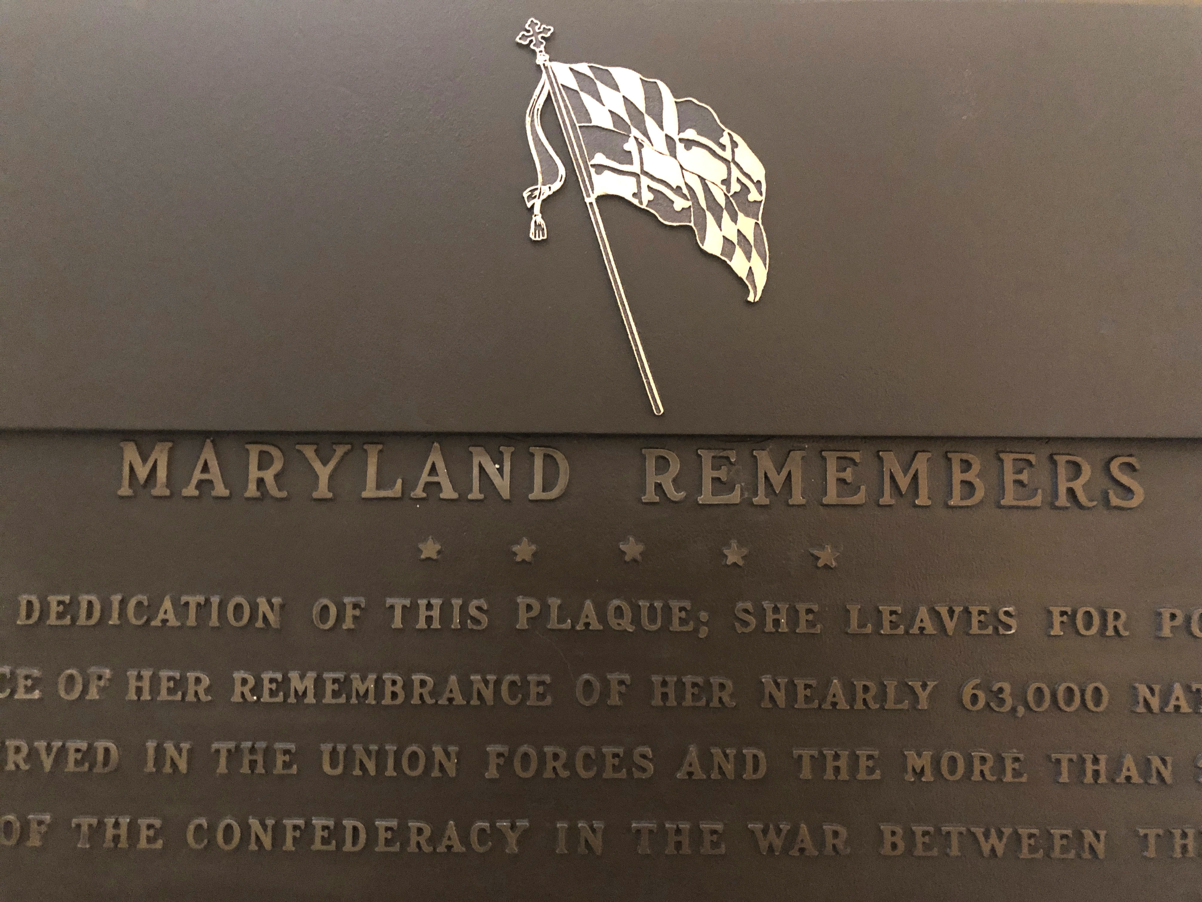 Maryland panel votes to remove Civil War plaque from Capitol