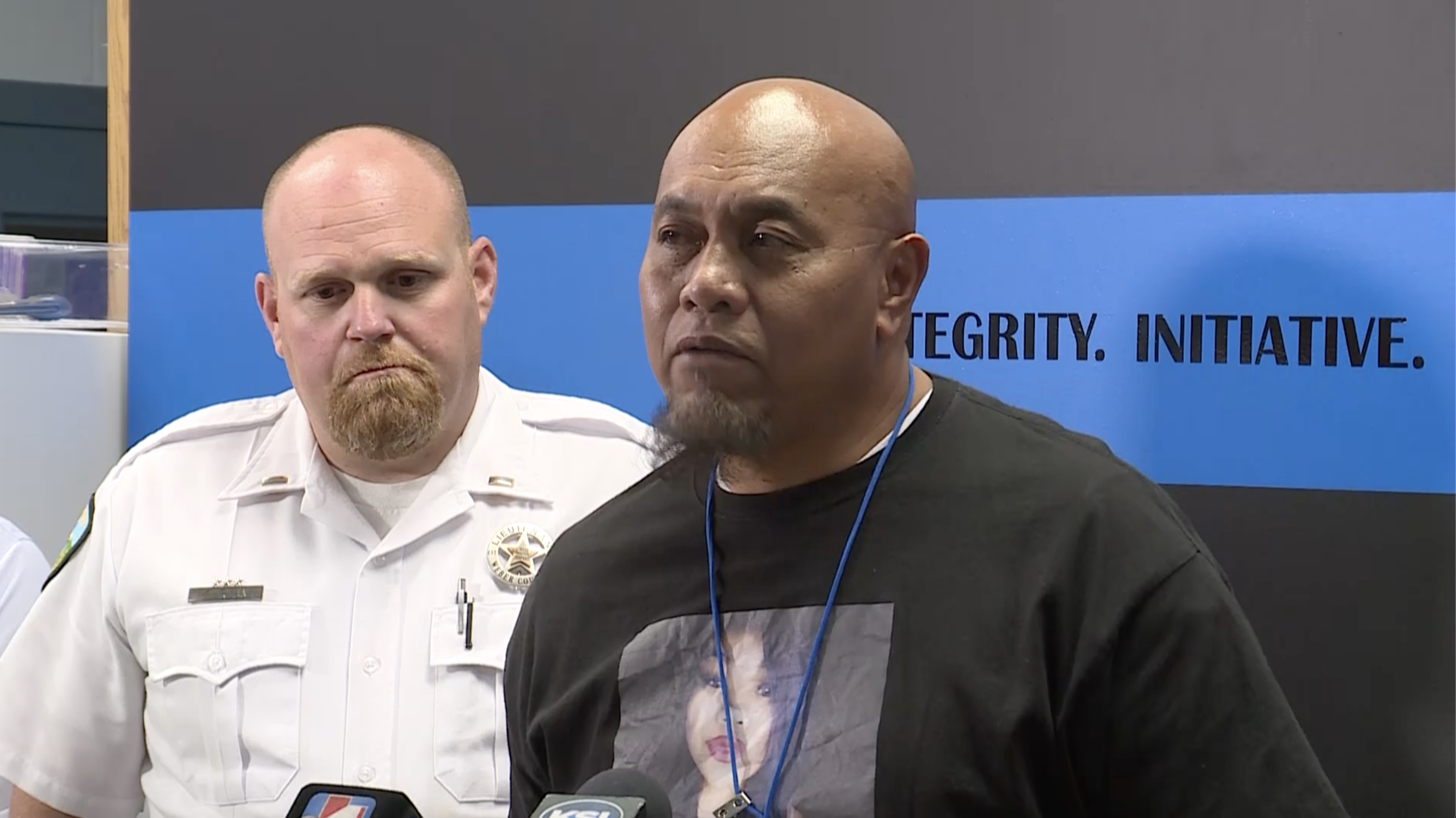 Sefuluai Toilolo, the father of 31-year-old Lopine “Chynna” Toilolo, speaks at a news conference on Wednesday, June 17, 2020. His daughter Chynna was found dead in Ogden Canyon on May 12 and her ex-boyfriend Andy Dennis was arrested in connection to her death on Wednesday, June 17, 2020. (Photo: Aubrey Shafer, KSL TV)