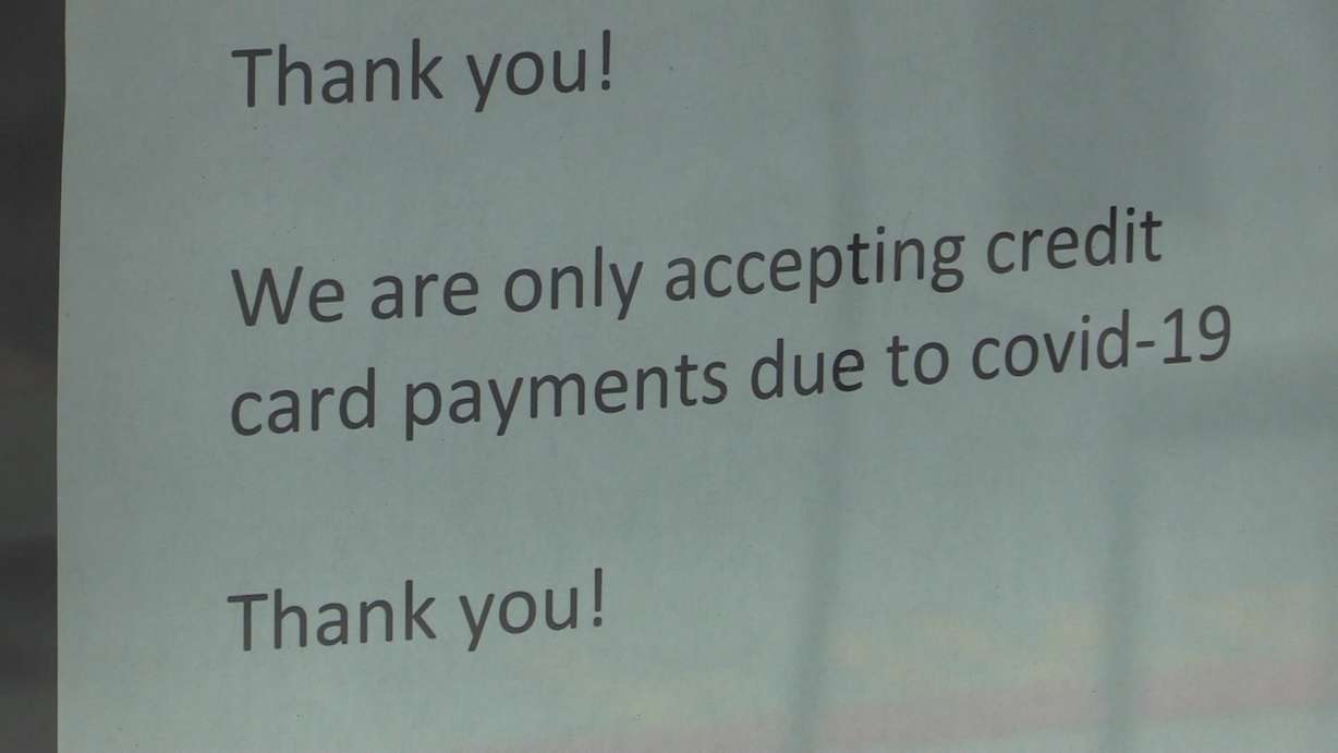 As more and more people are choosing plastic as their payment option of choice, many retailers are leaving cash behind — and it’s not just due to the risk of COVID-19. (Photo: KSL TV)