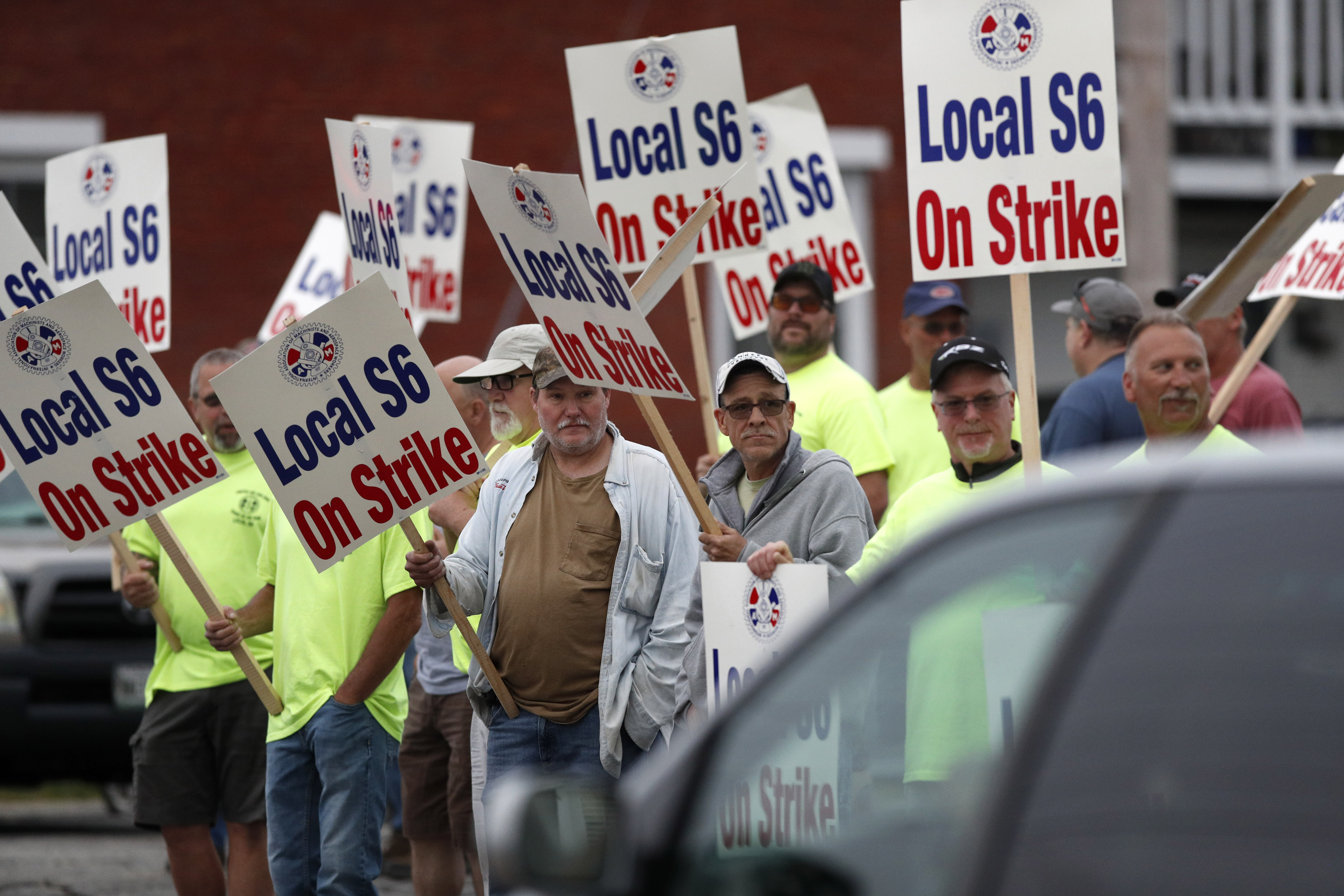 Production workers strike against major Navy shipbuilder