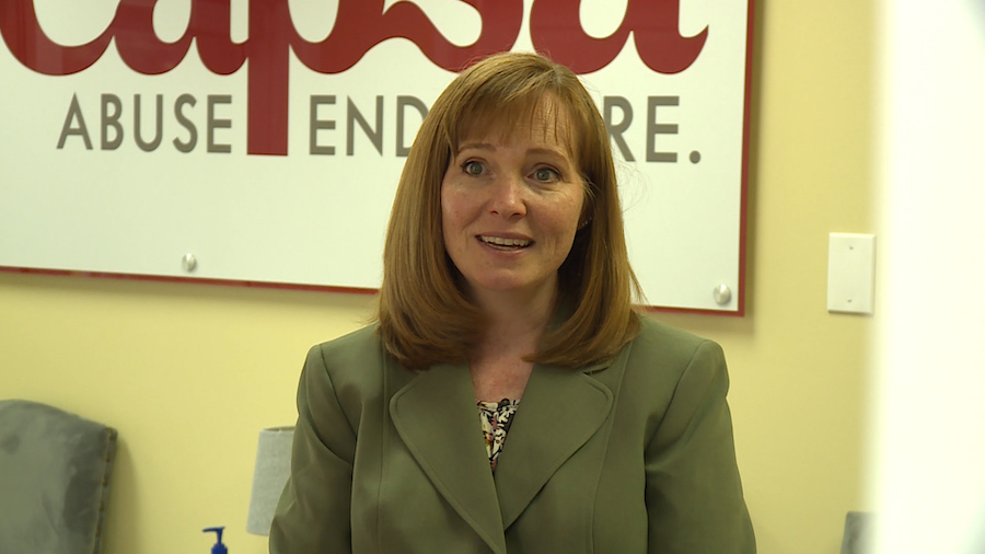 Jill Anderson, CAPSA executive director, Monday, June 22, 2020. (Photo: Mike Anderson, KSL TV)