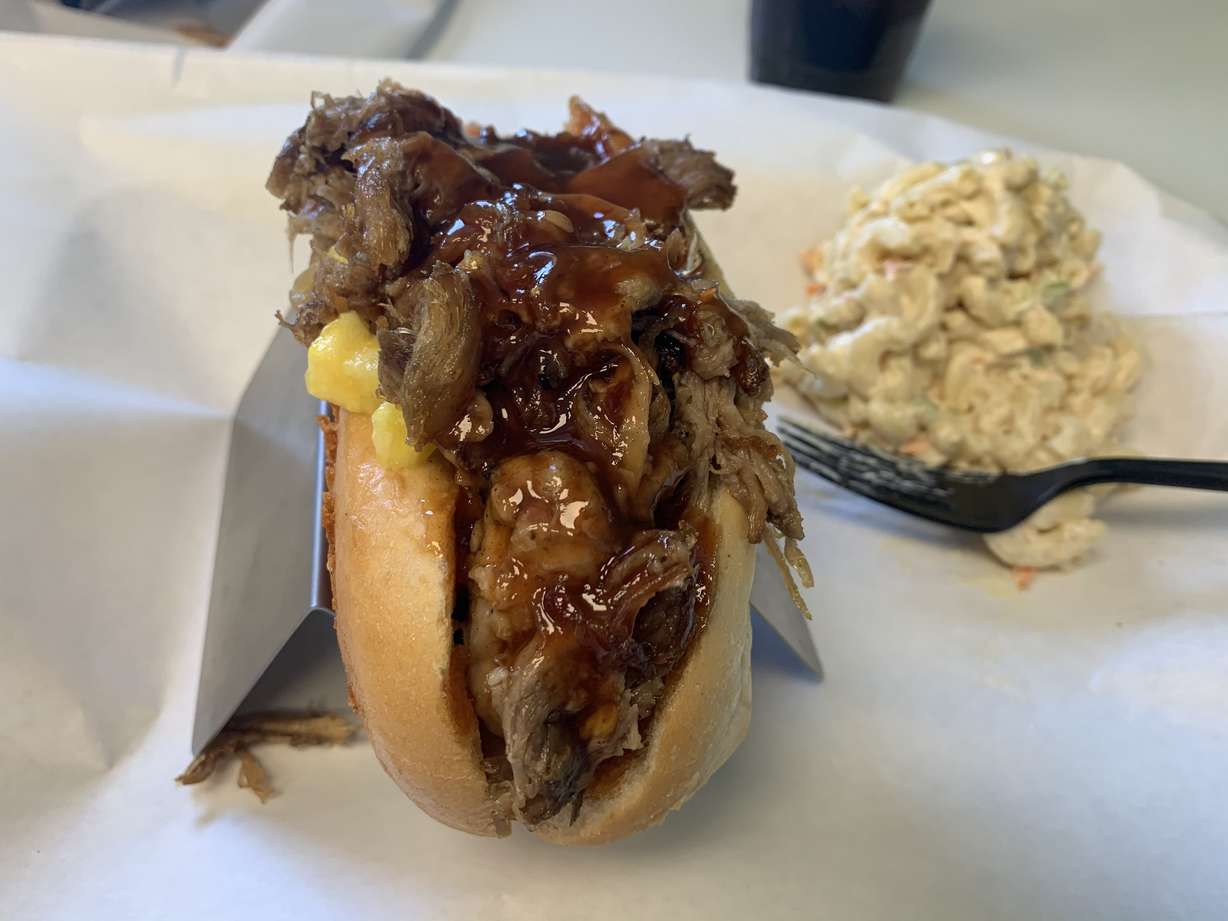 The pineapple sausage that was named Hawaii's best hot dog in 2018. (Ryan Miller, KSL.com)