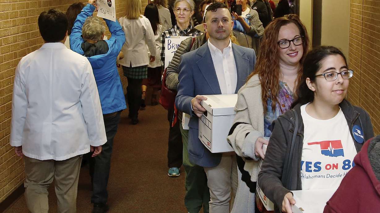 Oklahoma voters narrowly approve Medicaid expansion