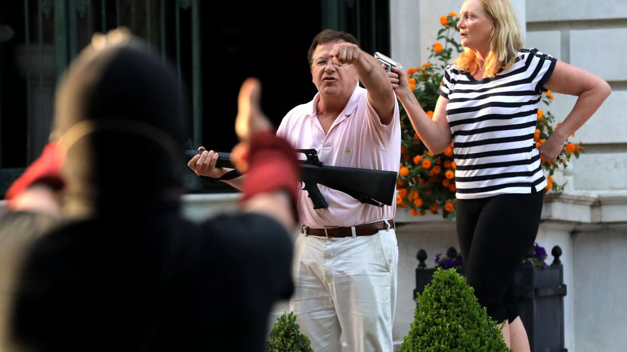 Court record shows St. Louis couple pulled gun before