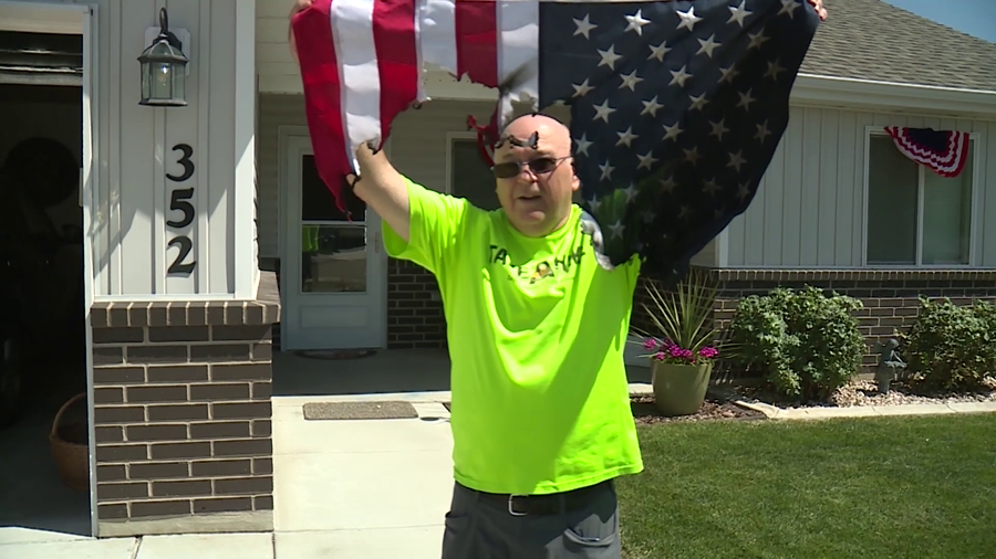 Ogden men accused of burning flags at several homes