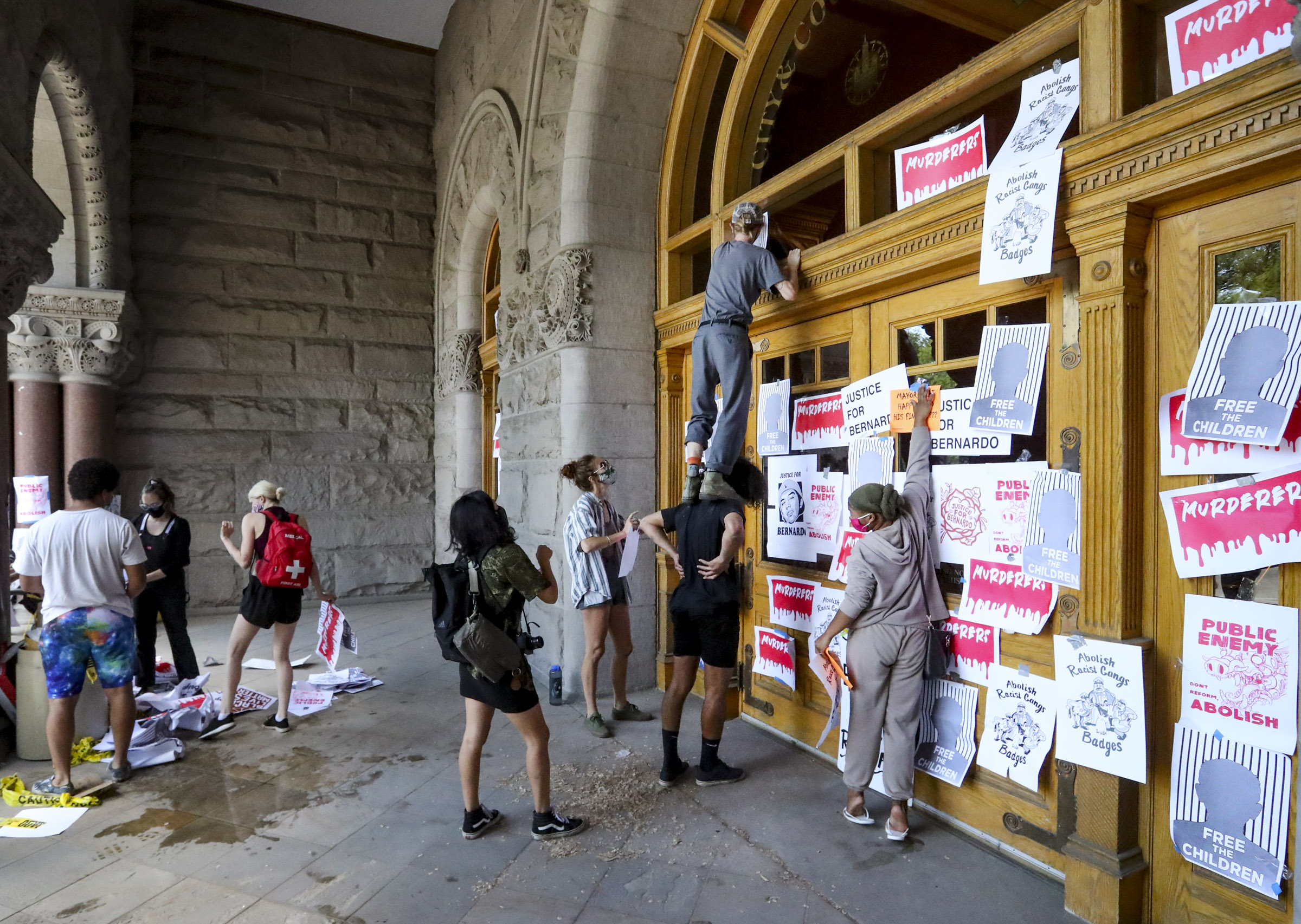 Man arrested at protest was known to police, affidavit states