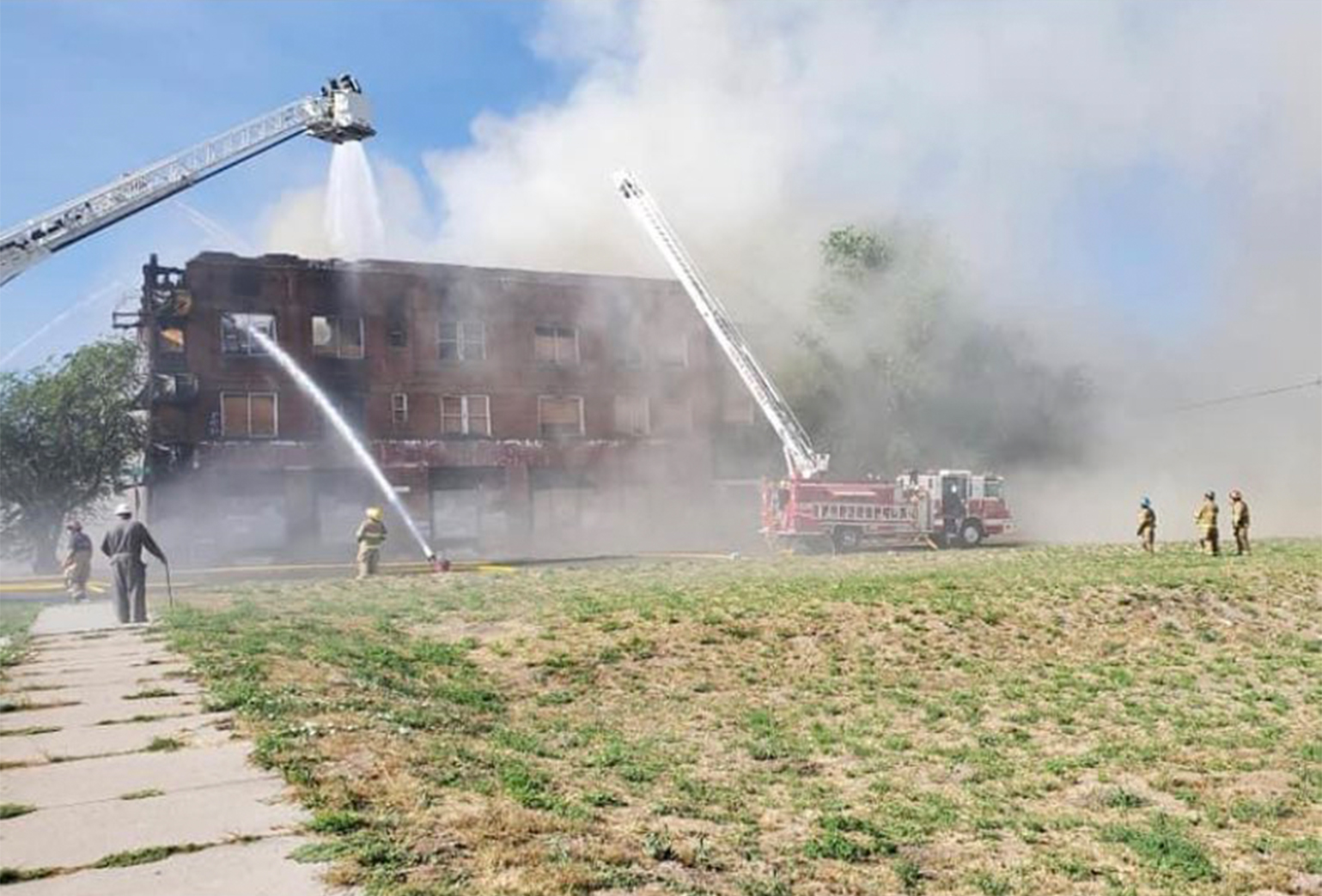 Historic Tooele hotel caught fire; officials say cause unknown but suspicious