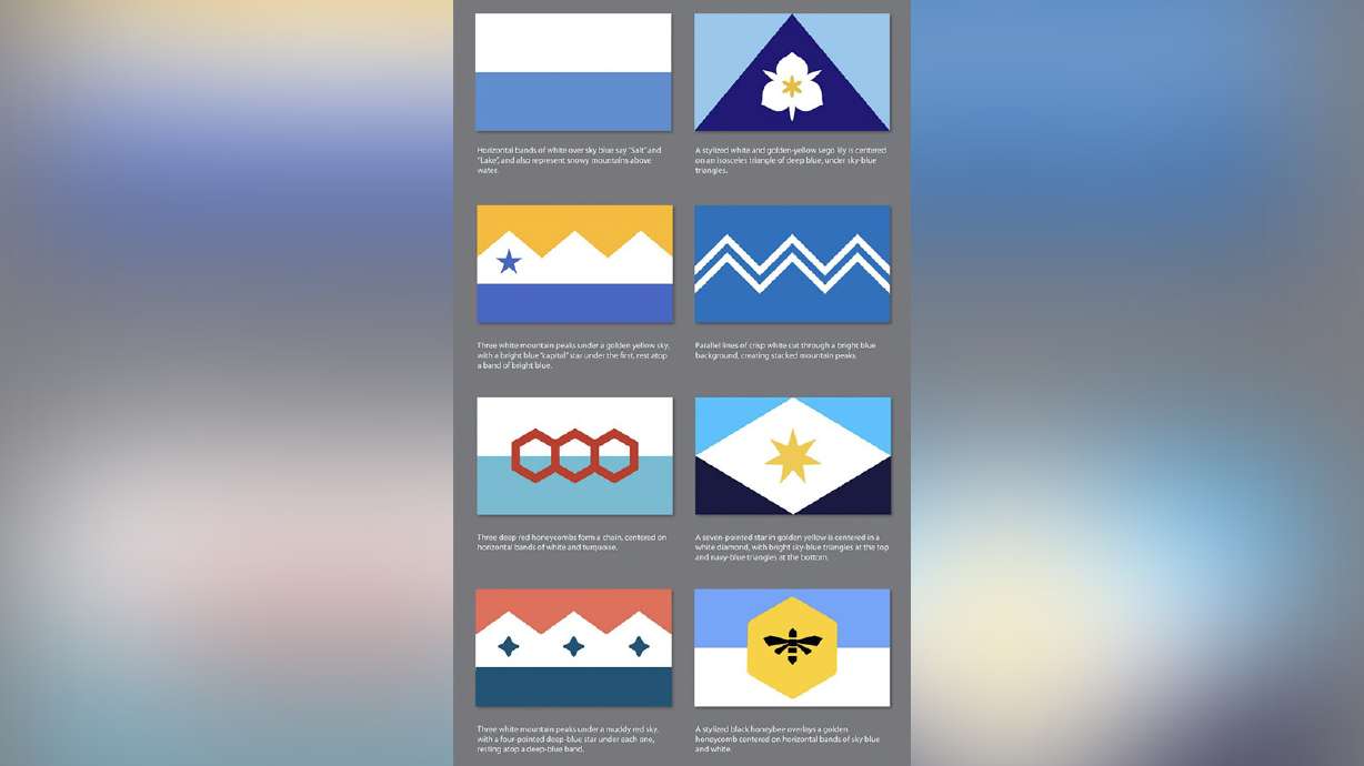 The 8 finalists to become the next Salt Lake City flag