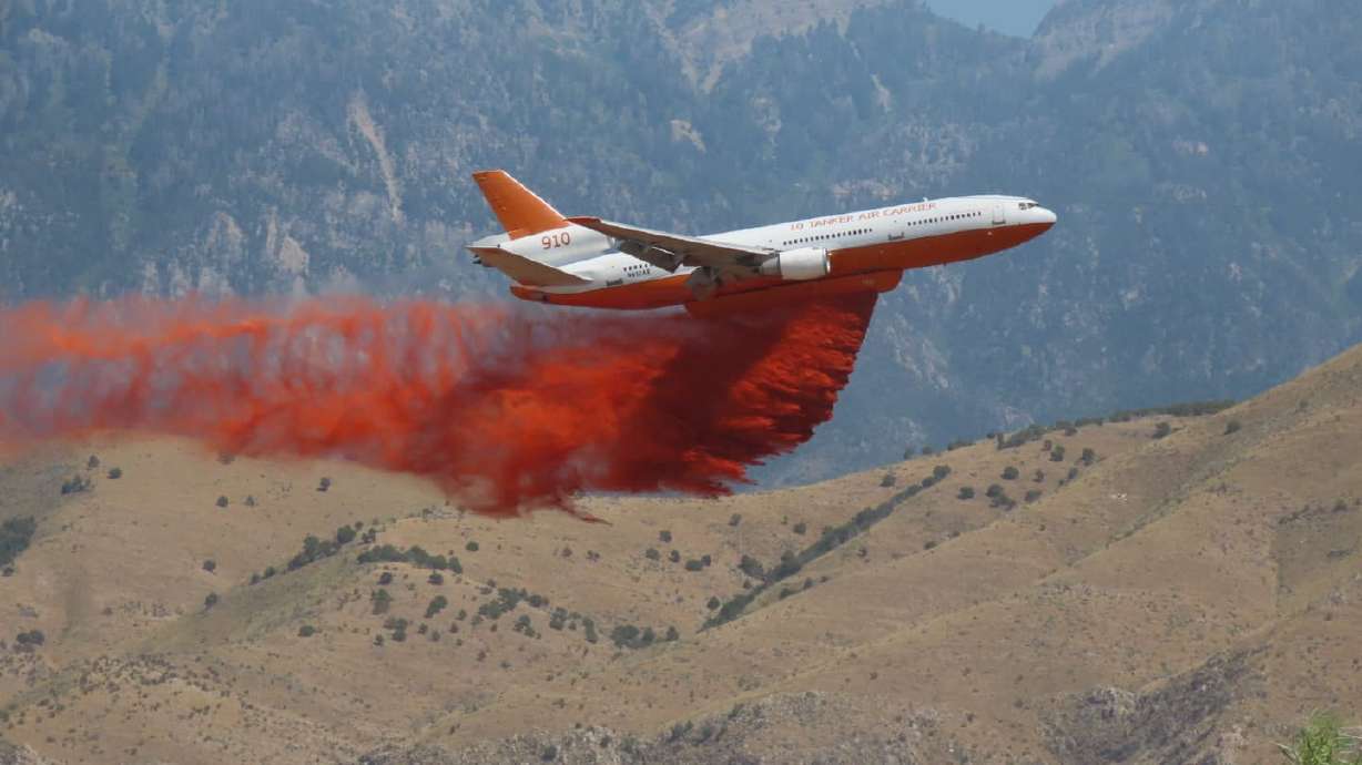 Firefighters responded to the Goshen Canyon Fire on Monday, July 13, 2020. (Photo courtesy Suzi Holt)