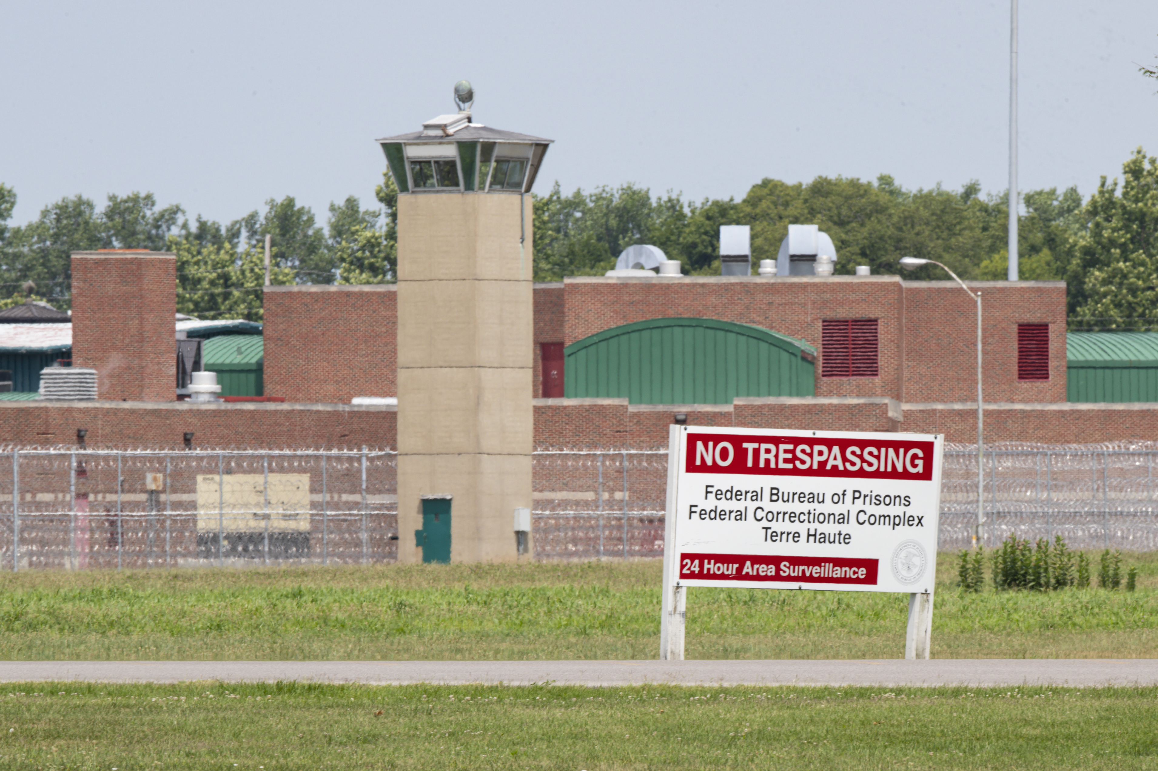 FILE - This July 15, 2020, file photo shows the entrance to the federal prison in Terre Haute, Ind. (Photo: Michael Conroy, AP Photo, File)