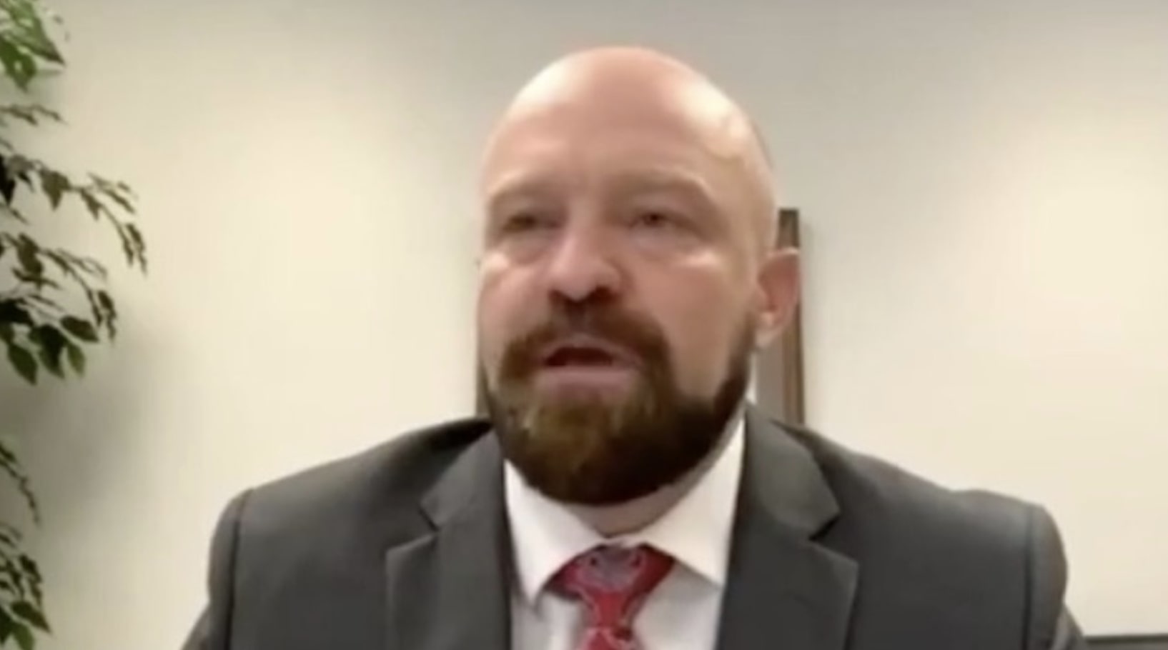 Madison County Prosecuting Attorney Rob Wood speaks during a pre-trial conference Friday, July 17, 2020. (Photo: Zoom screengrab via EastIdahoNews.com)