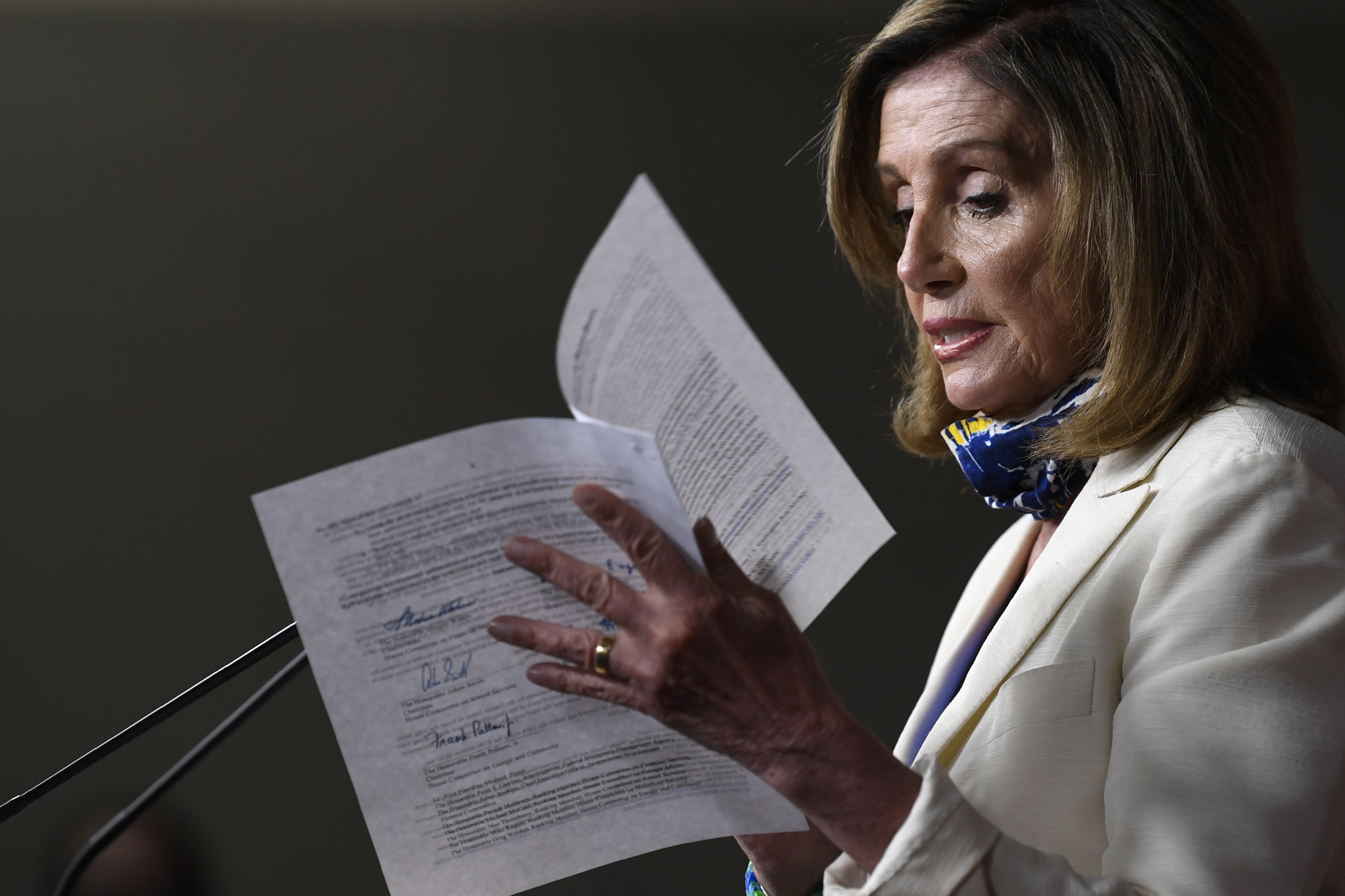 FILE - In this July 16, 2020, file photo House Speaker Nancy Pelosi of Calif., speaks during a news conference on Capitol Hill in Washington. (Photo: Susan Walsh, AP Photo, File)