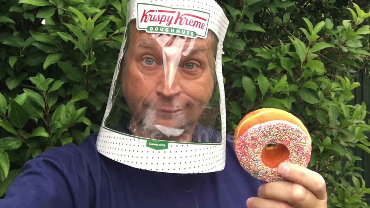 Have You Seen This? Show your true doughnut fandom with a Krispy Kreme face shield