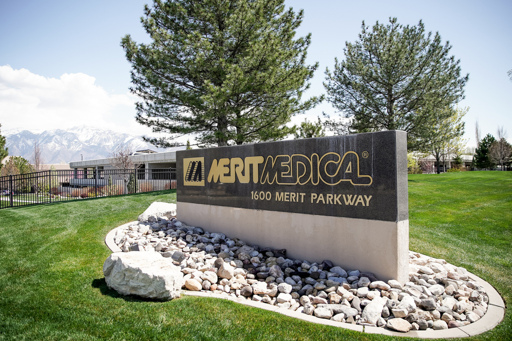 Merit Medical in South Jordan is pictured on Tuesday, April 21, 2020.