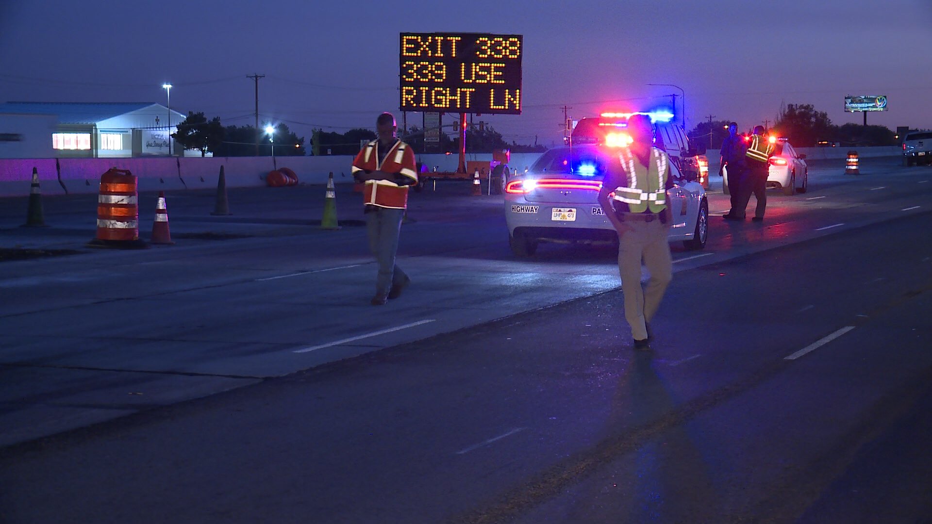 Freeway construction workers injured by intoxicated driver, UHP says 