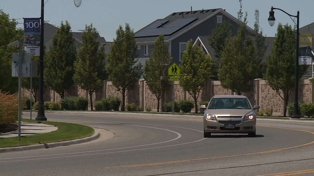 Developments built along Layton Parkway have to take care of their part of this park strip. (Photo: Mike Anderson, KSL TV)