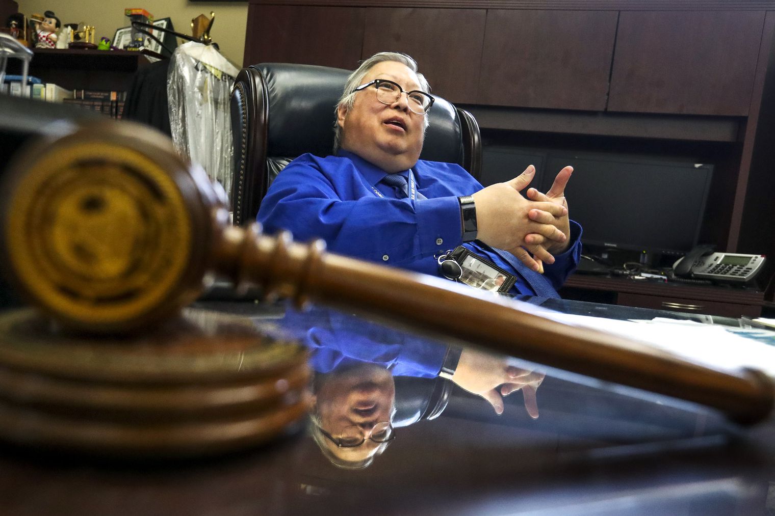 Judge Michael Kwan is pictured in his chambers at the Taylorsville Municipal Justice Court on Thursday, Dec. 26, 2019. (Photo: Steve Griffin, KSL, File