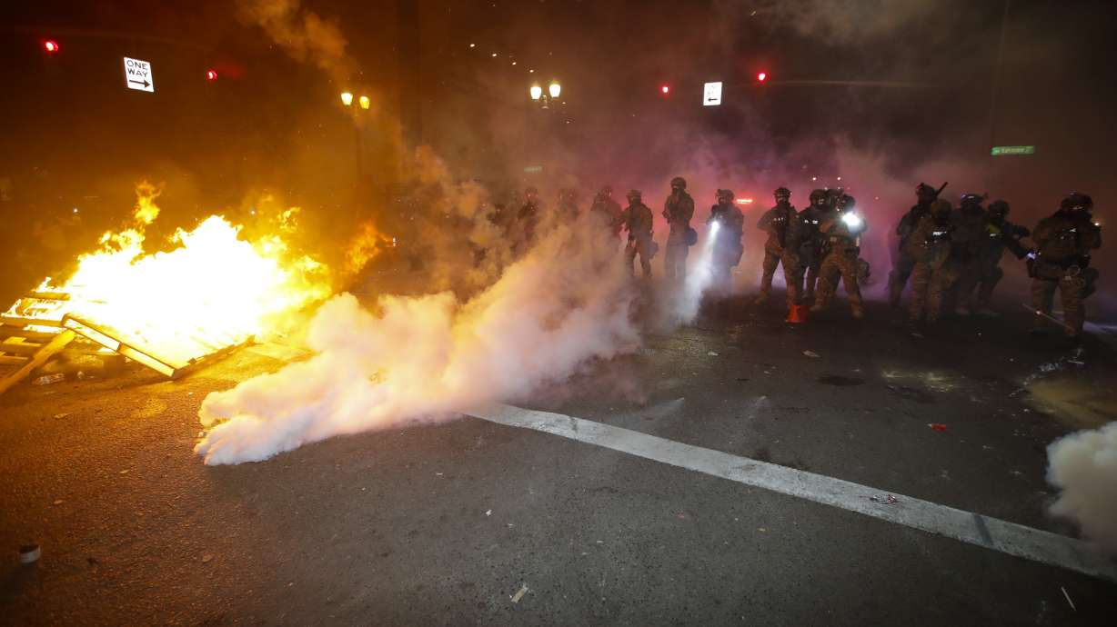 Tear gas fired again; Portland protest standoff continues