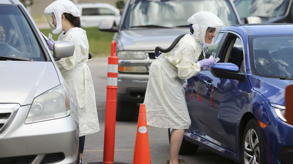 COVID-19 testing is performed at Intermountain Healthcare's Taylorsville Clinic in Taylorsville on Friday, July 17, 2020. (Photo: Jeffrey D. Allred, KSL)