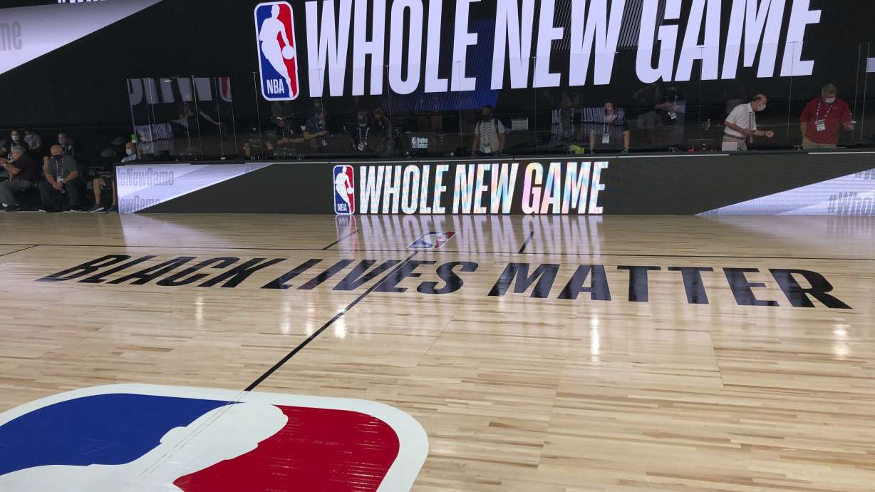 One of the courts at the NBA bubble near Orlando.