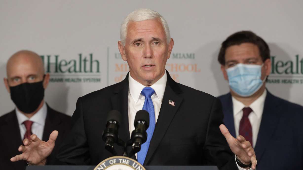 Pence urges in-person school during visit to North Carolina