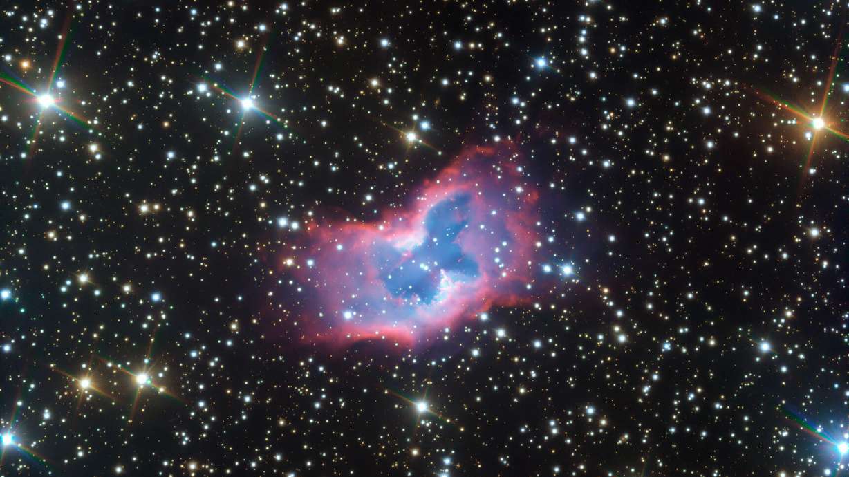 This image of the planetary nebula NGC 2899 is the most detailed look at the "space butterfly" yet, captured by the European Space Observatory's Very Large Telescope.