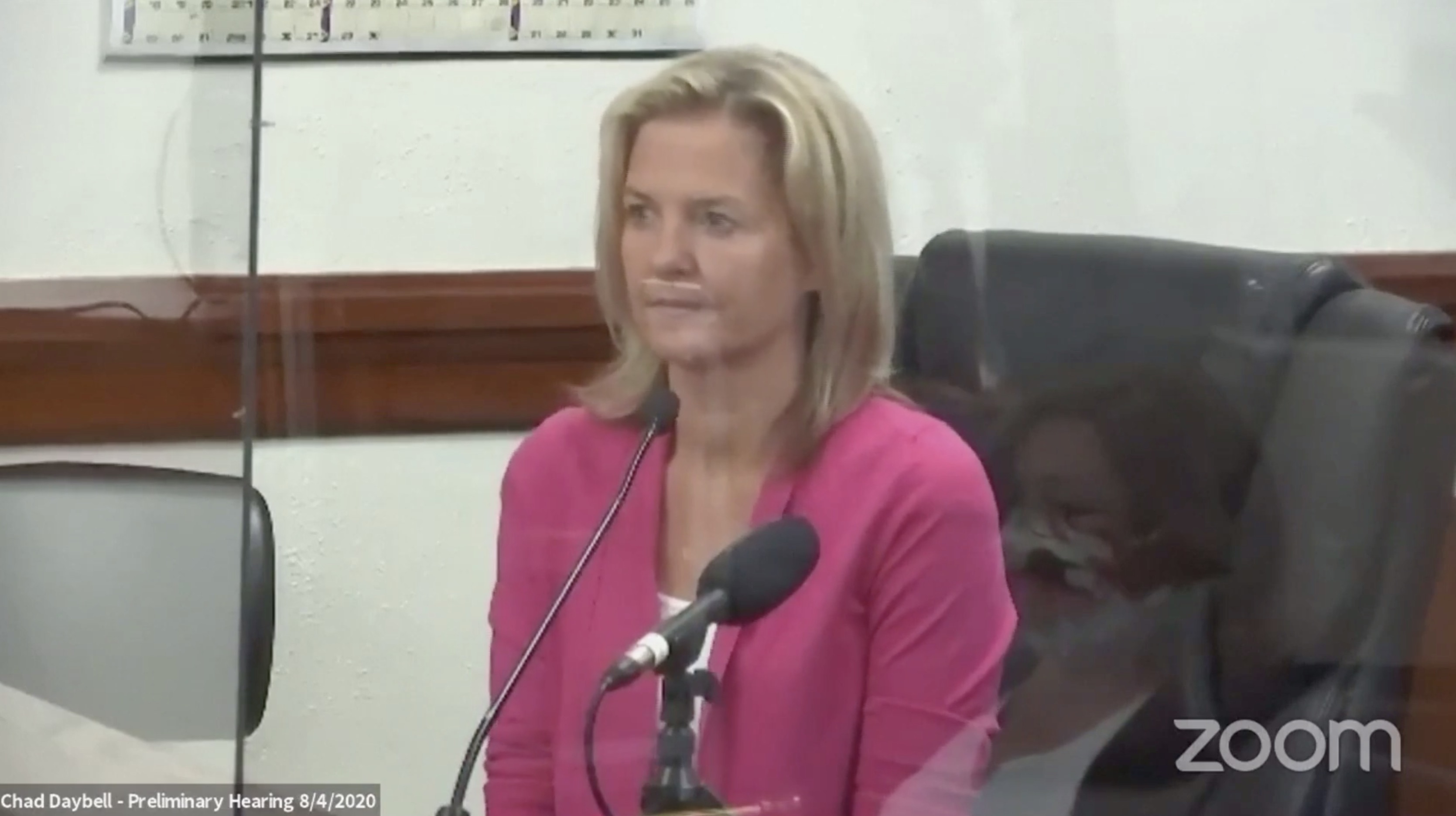 Malanie Gibb, of Gilbert, Arizona, testifies during Chad Daybell's preliminary hearing on Tuesday, Aug. 4, 2020. Gibb said she first met Daybell in 2017.