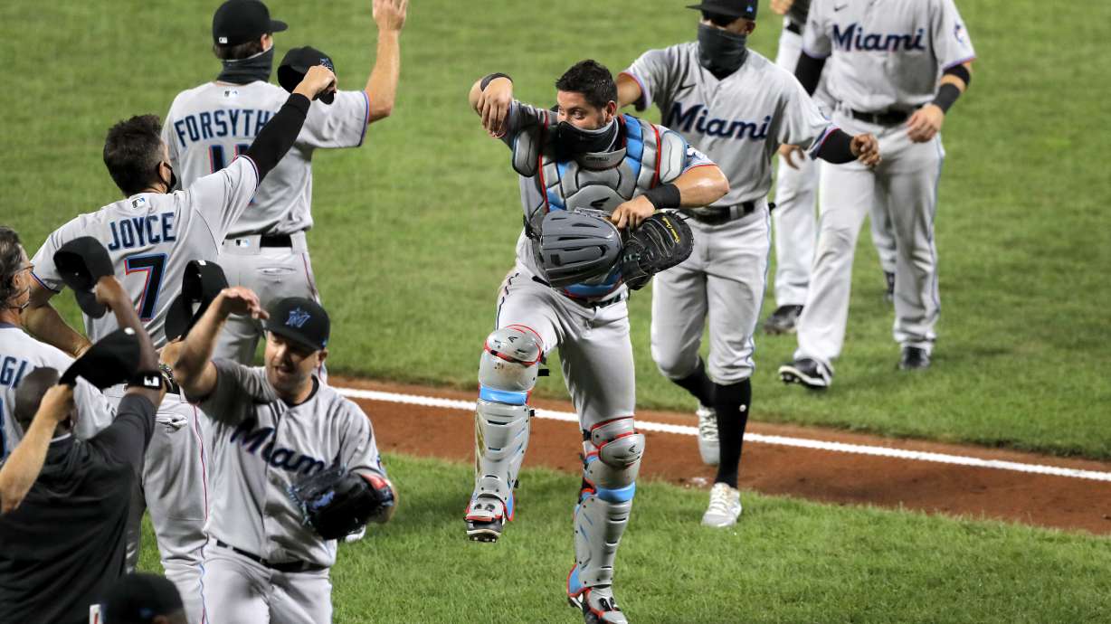 Triumphant return for retooled Marlins, who beat Orioles 4-0
