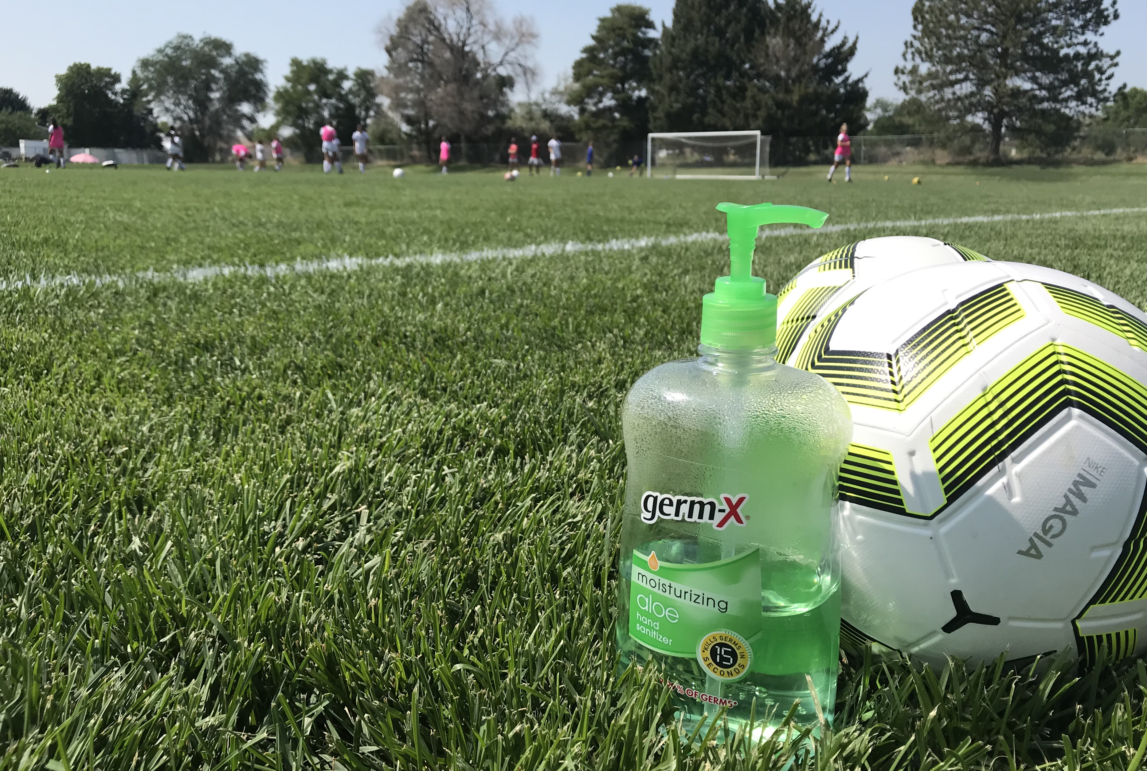 Hand sanitizer is included at every Utah high school sporting event to help combat the spread of the coronavirus pandemic.